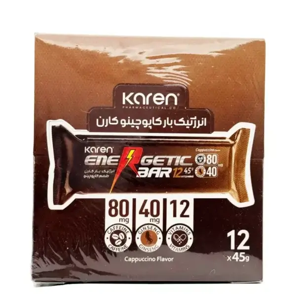 شکلات انرژی زا کارن طعم کاپوچینو 45 گرمی